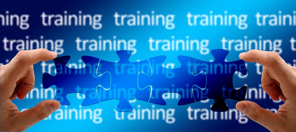 Clip art of the word training